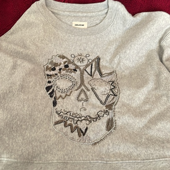 Zadig & Voltaire beaded sweatshirt, size small - Picture 7 of 12